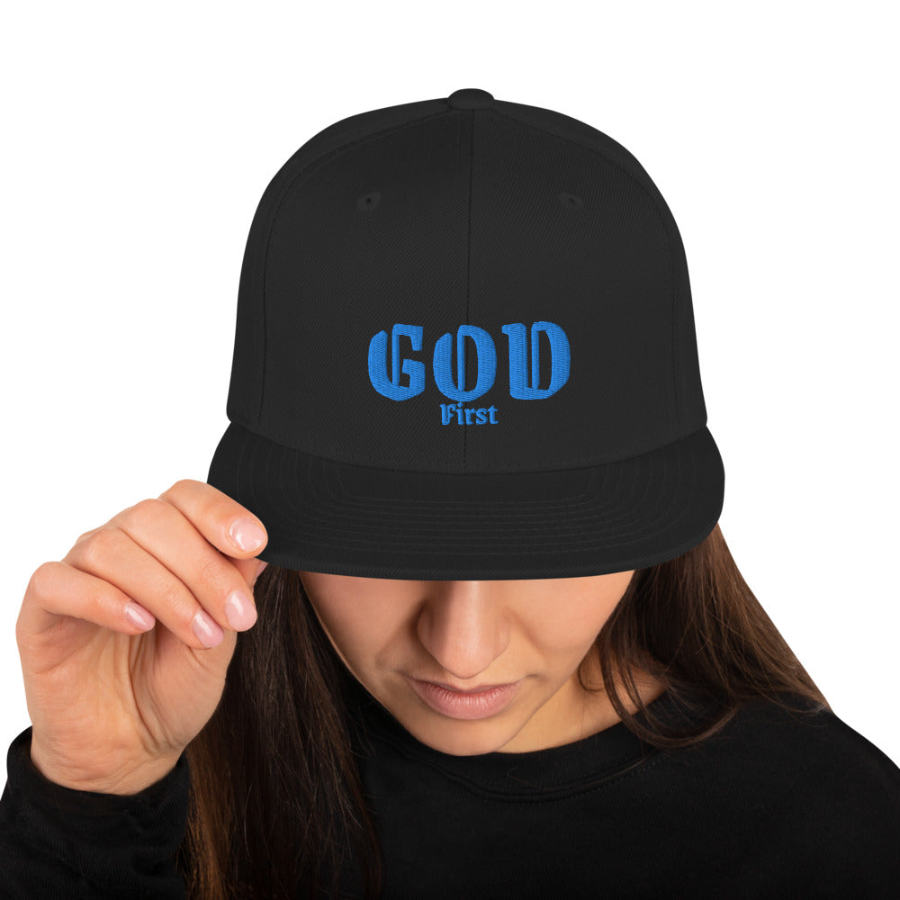 GOD First Snapback Hat