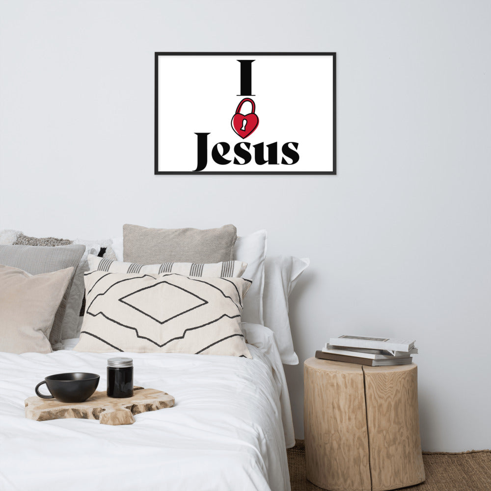 I Love Jesus Framed poster